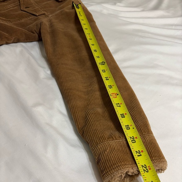 Vintage Y2K Women’s l.e.i. Brown Corduroy Jacket Faux Fur Collar and Trim size L - Picture 14 of 14